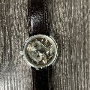 Fossil Men's Twist Brown Dial Brown Leather Watch ME1020 W-Resistant